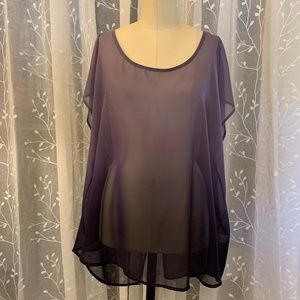 Torrid Purple Ombre 3 Blouse